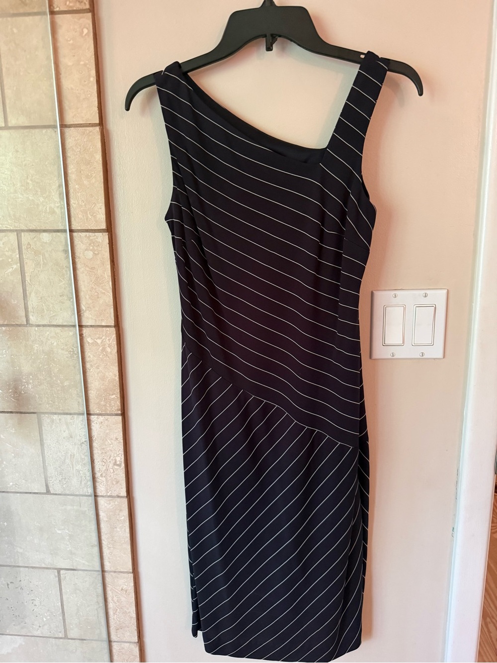 David Meister Pinstripe Sheath Dress